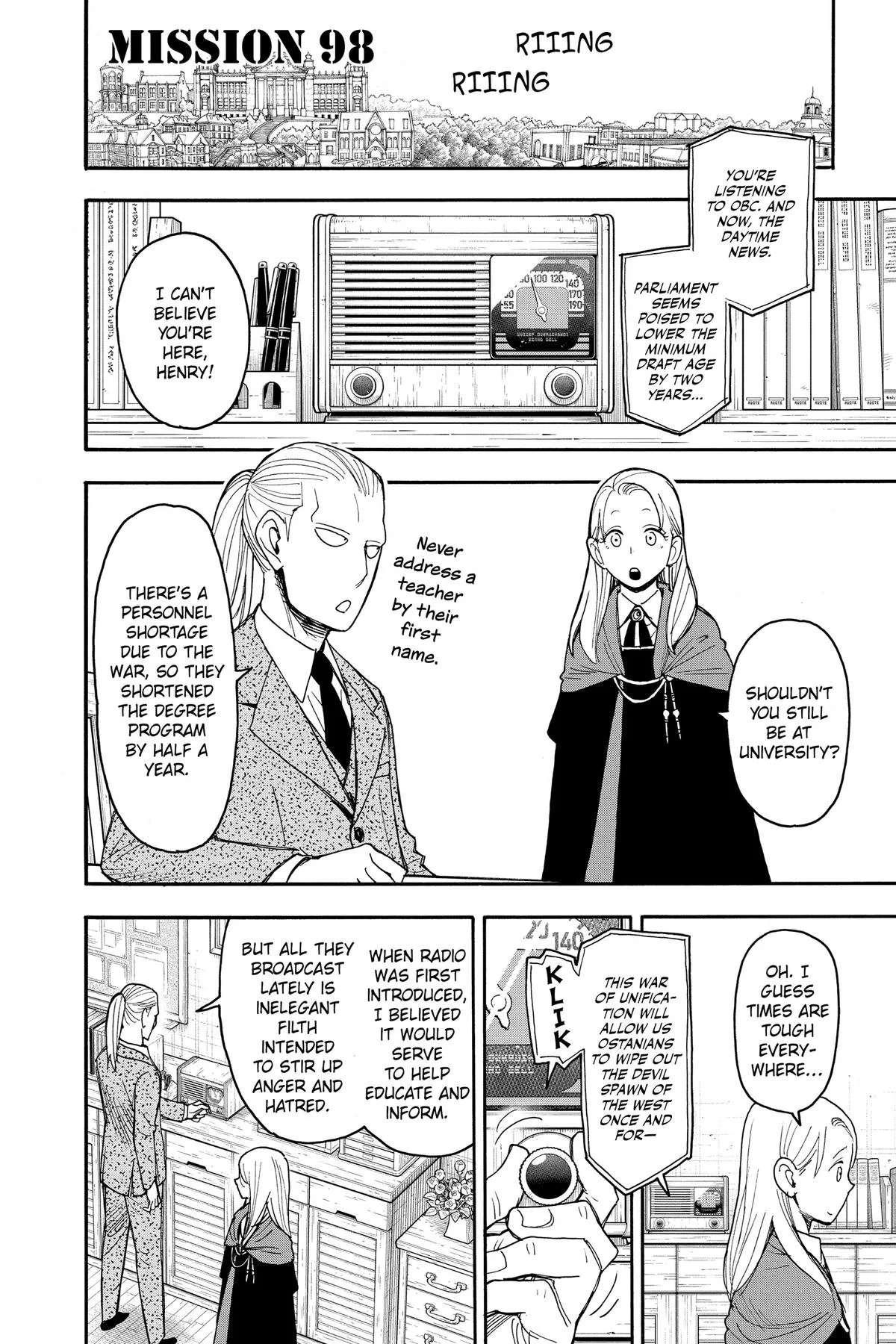 Spy x Family Chapter 98 Page 1